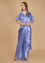 Aliya stitched saree dress with stitched blouse